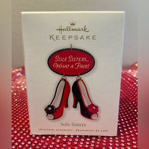 Hallmark Keepsake Sole Sisters Christmas Ornament What a Pair! Red Shoes NEW